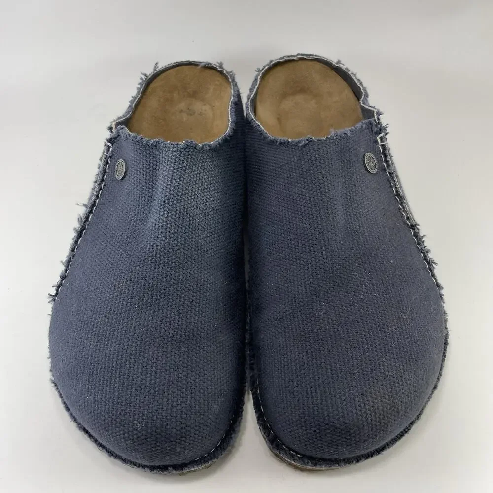 Birkenstock Zermatt Premium Textile Blue Slippers Mens Size 46 US 13 Clogs Mules